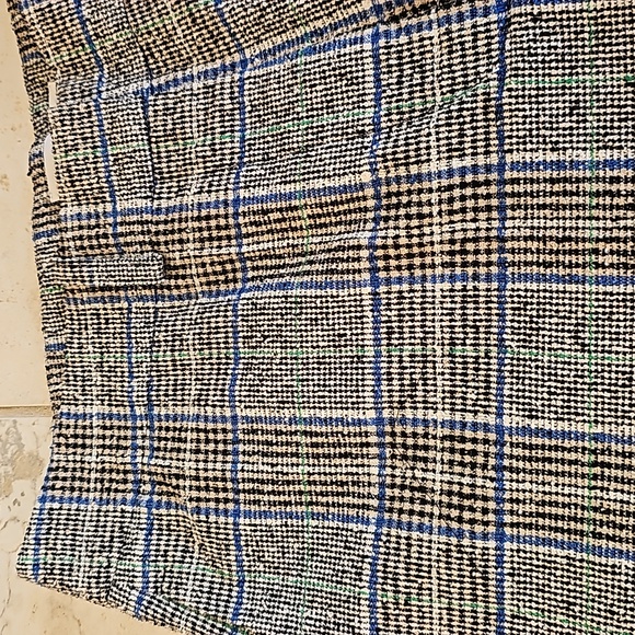 Samsoe Samsoe ladies plaid trousers.  Size S . Black, blue and Kelly green. - Picture 3 of 12